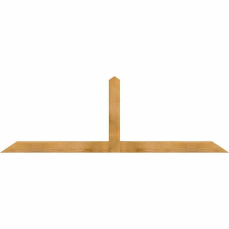 Ekena Millwork Portland Rough Sawn Timber Gable Bracket, Western Red Cedar, 84"W x 28"H x 4"D x 4"F, 8/12 Pitch GBW084X28X0404POR00RWR